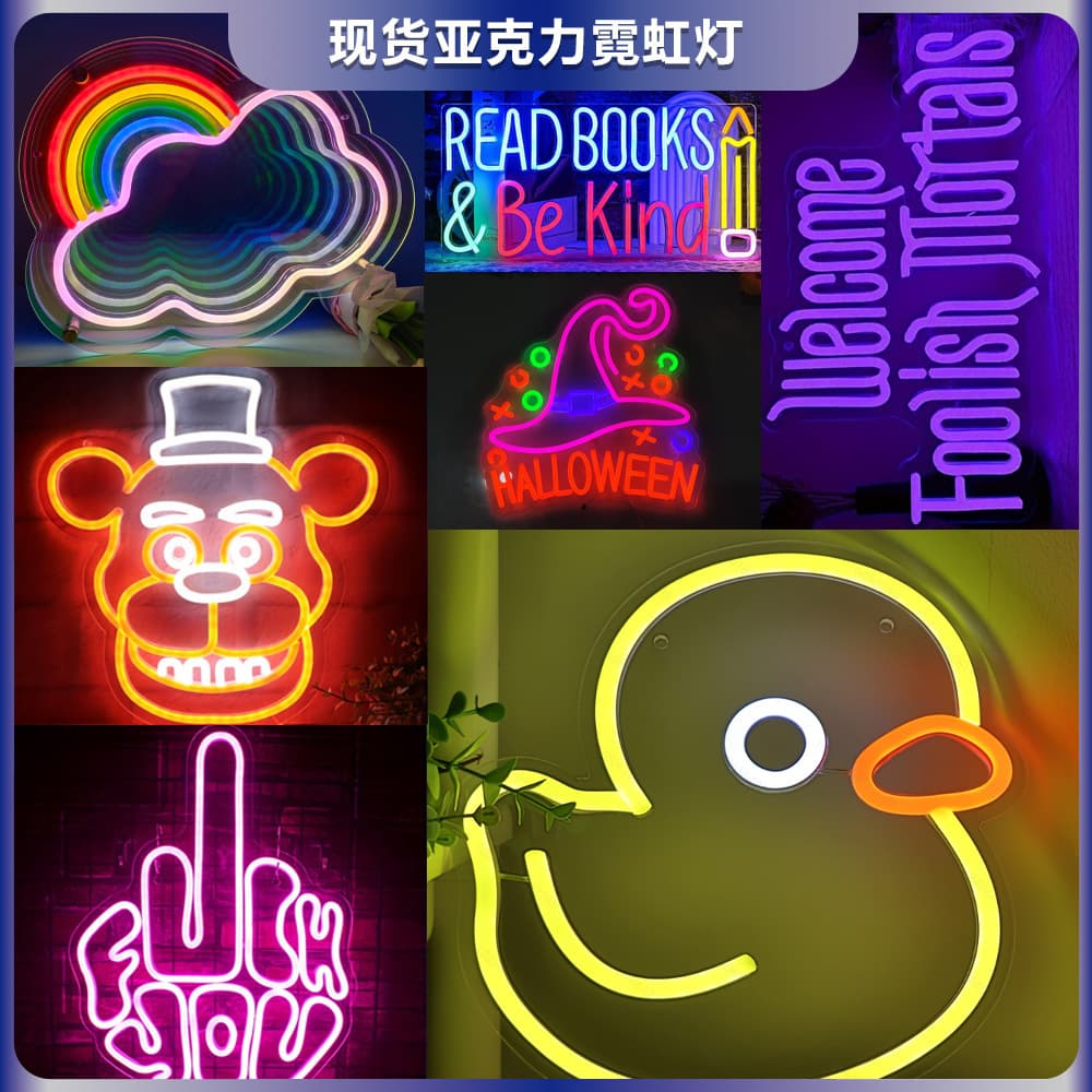 LED Neon Sign Letters Glow Alphabet Light Ambient Light Acrylic Advertising Sign Graffiti Personalized Neon Light
