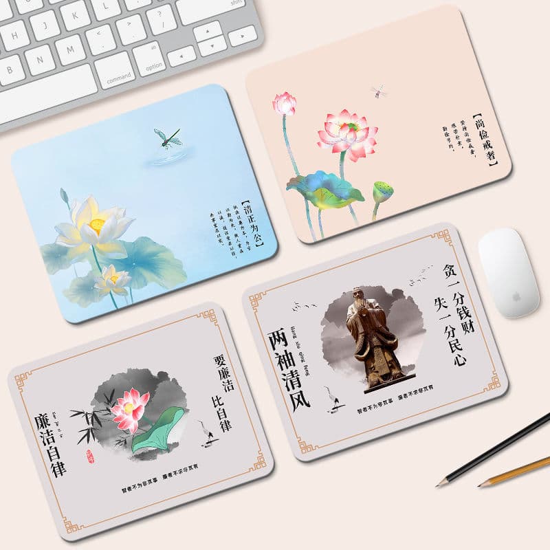 Clear and Honest Mouse Pad Small Cultural Theme Promotional Display Board Office Supplies Government Desktop Pad