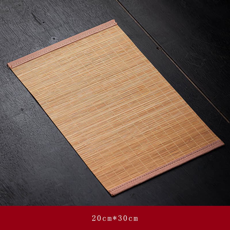 Woven Bamboo Tea Mat