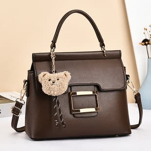 2026 New Fashion Small Square Bag Women Korean Style Handheld Shoulder Crossbody Bag High-End Light Luxury Leather Bag Women's Bag