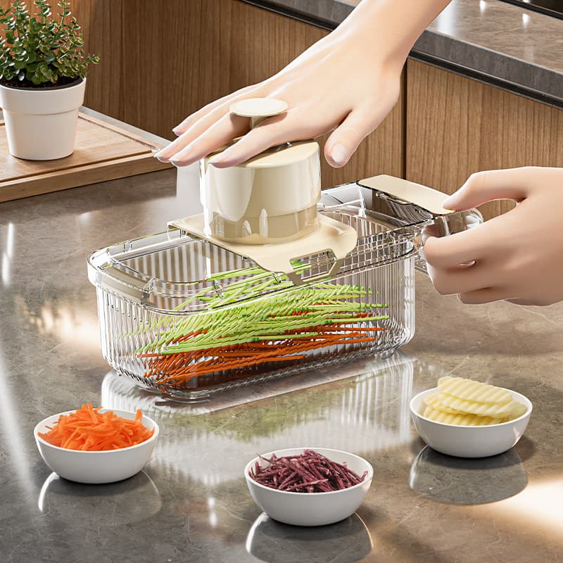 New Model Grater, Potato Shredder and Slicer, Multifunctional Home Use Vegetable Cutting Machine for Radish Strips