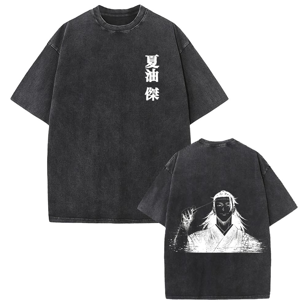 Cross-Border Spell Return to the Seven Seas Jianren peripheral printed T-shirt summer cotton washed retro distressed short-sleeved top
