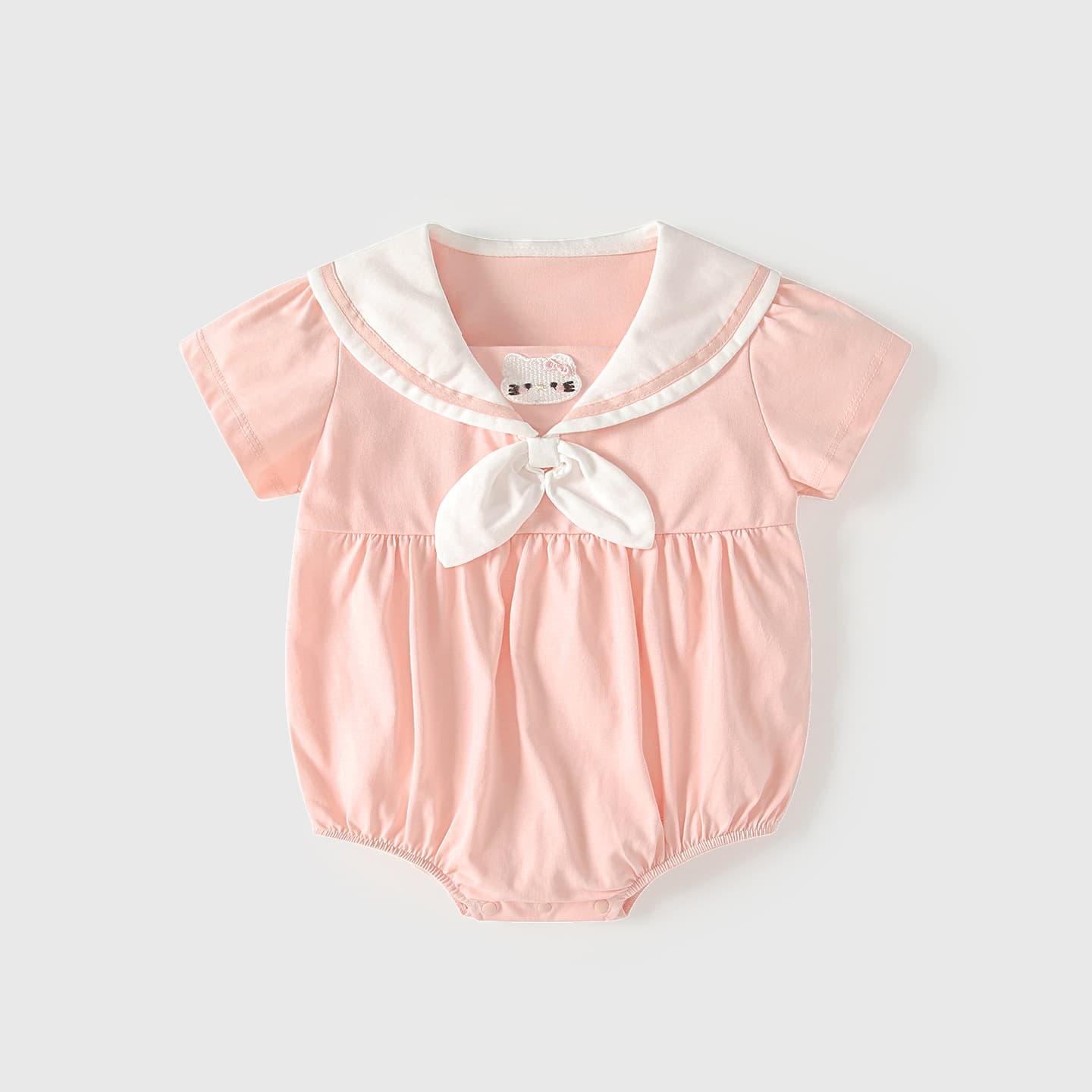 Baby clothes summer thin section baby girl bag sailor collar college style newborn baby pure cotton cute harem