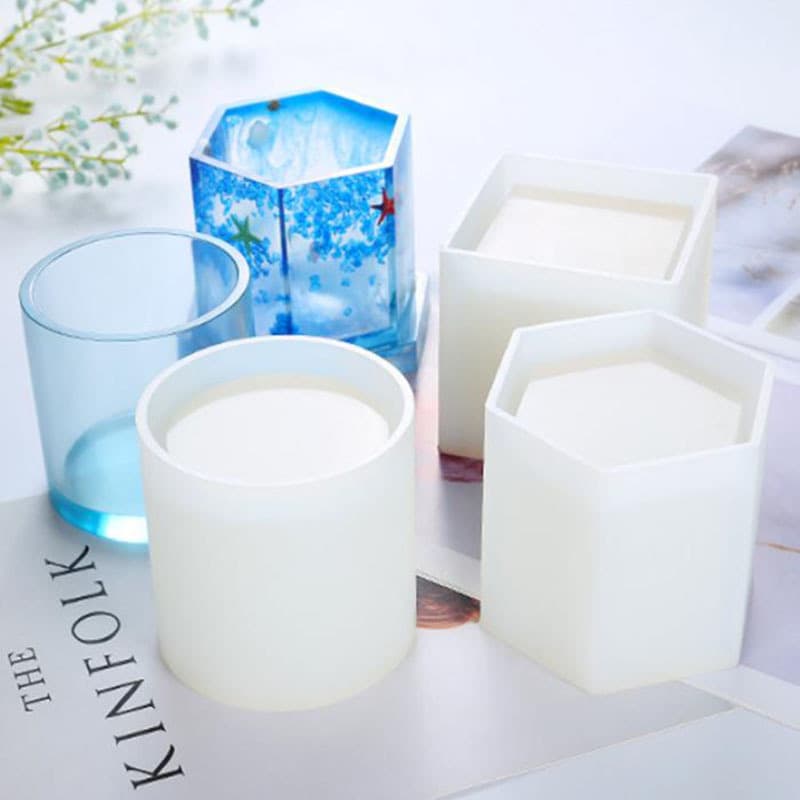 Crystal Silicone Mold for Succulent Pots, Flower Pots, Pen Holder, Concrete Storage Box, Cup, Irregular Shape Baking Mold