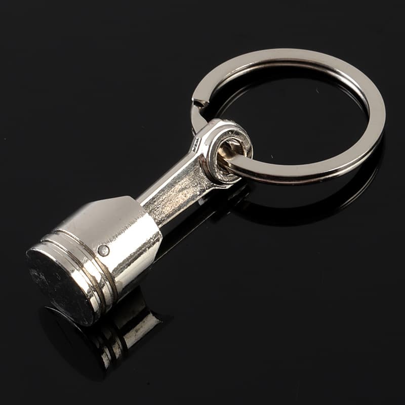 Creative Gift 3d Car Modification Accessories Metal Keychain Waist Hanging Key Ring Chain Pendant Office Culture Keychain