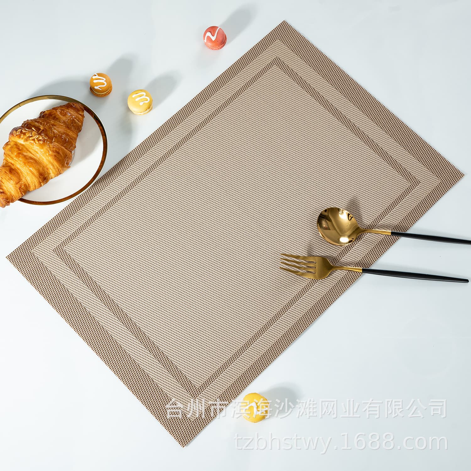PVC placemat Teslin photo frame placemat Western food mat anti-slip mat Teslin PVC placemat