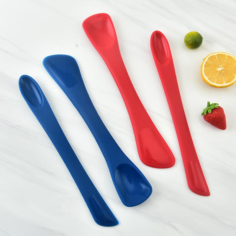 Manufacturer Wholesale Silicone Double-Headed Scraper Household Bread Jam Double-Headed Spoon Silicone Small Spatula Baking Tools