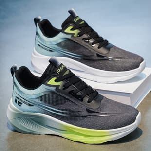 Men's Shoes 2026 Summer New Sports Shoes Men's Running Shoes Mesh Breathable Student Sports Cushioning Running Shoes Men