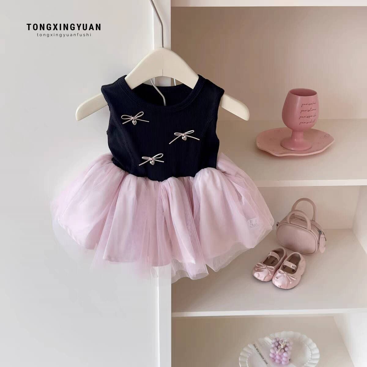 Girl Dress Summer New Style Kids Tulle Dress Girl First Birthday Outfit Baby Birthday Clothes Princess Dress