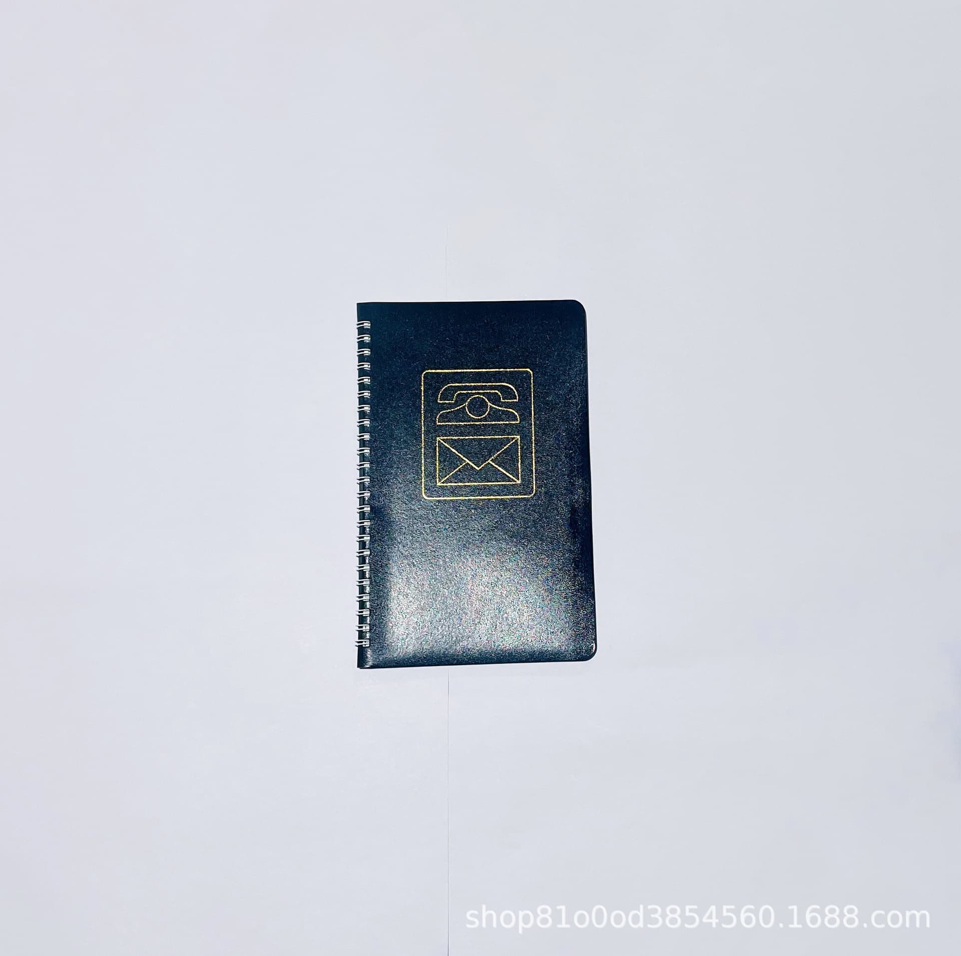Custom Phone Book Business Office Black PU Leather A-Z Thumb Index