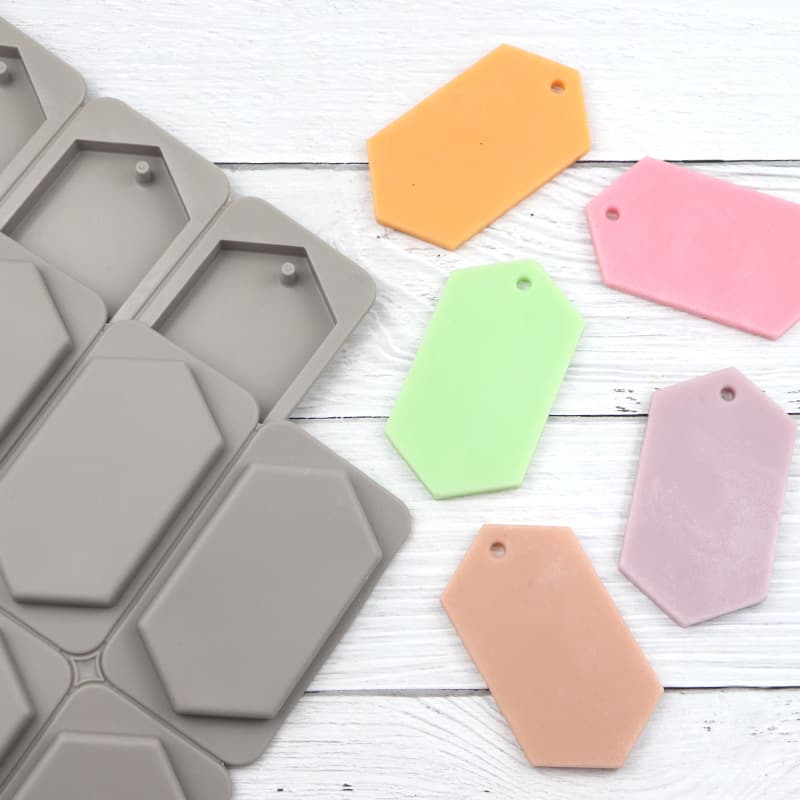 Dobi 6-Diamond Silicone Wax Melt Mold, Food-Grade Silicone, Aromatherapy Plaster Mold, Cake Decoration Mold