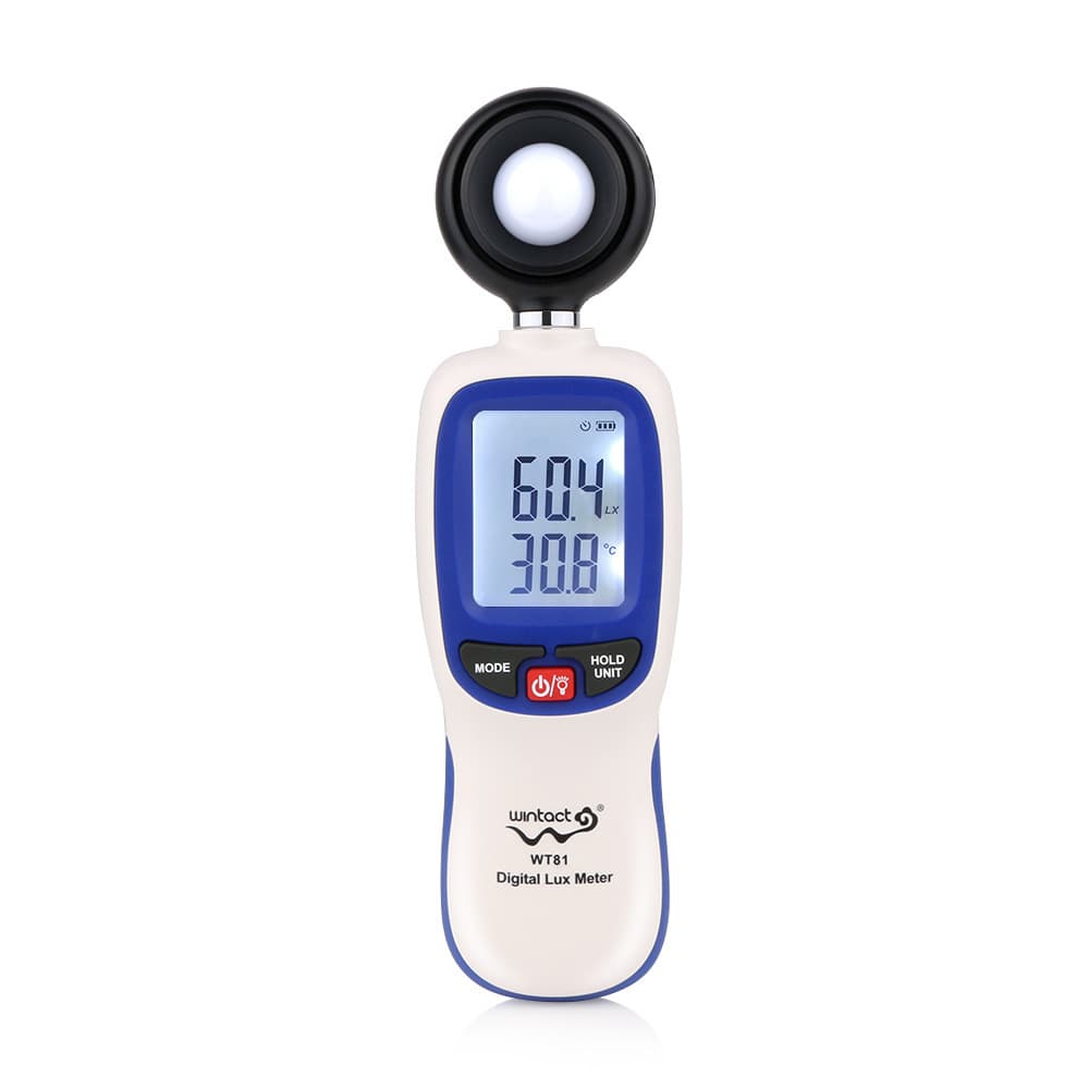 Digital Illuminance Meter Portable Digital Display Handheld High Precision Light Meter Brightness Meter WT81