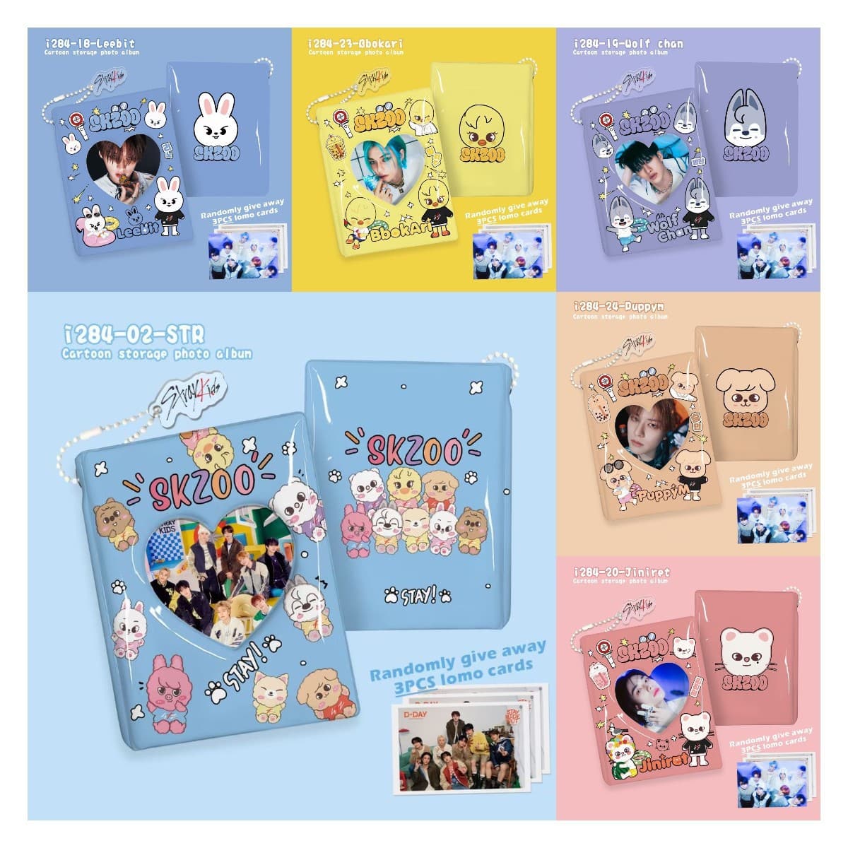 Original StrayKids Album Korean Version Photocard Holder High-Quality Star Merch 3-Inch Card Book