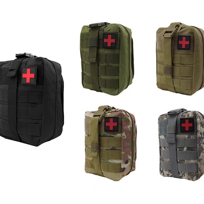 Jianma Medical Pouch Multi-Functional First Aid Pouch Outdoor Convenient Survival Pouch Wear-Resistant Rescue Carry Bag Waist Board Small Auxiliary Pouch