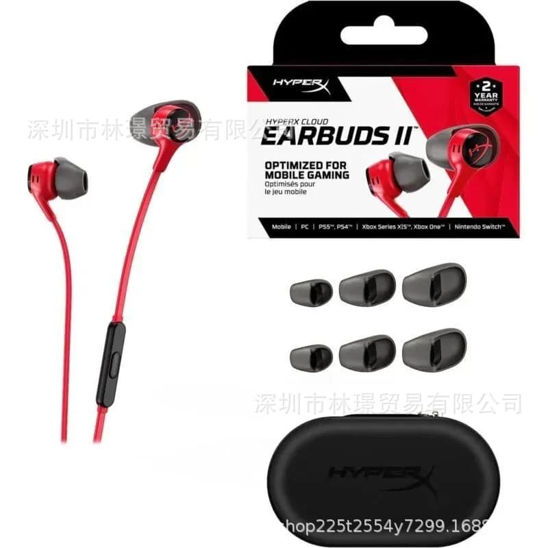 Cloud Earbuds II Wired Earphones Gaming Earbuds In-Ear Lark II Headset Cross-Border Version Wholesale