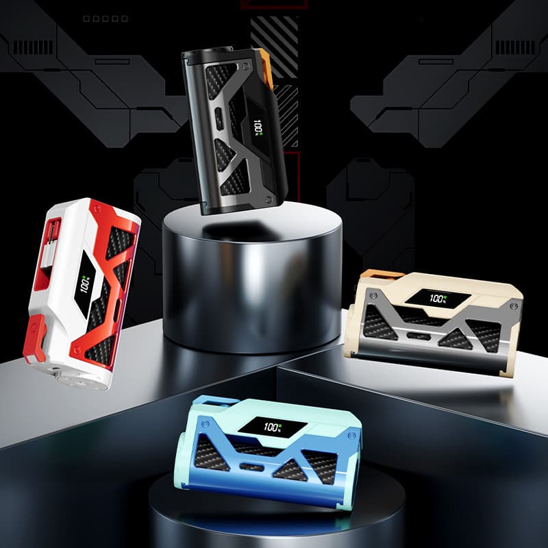 New mecha capsule power bank dual interface direct plug 5000 mAh mini portable outdoor emergency mobile power supply