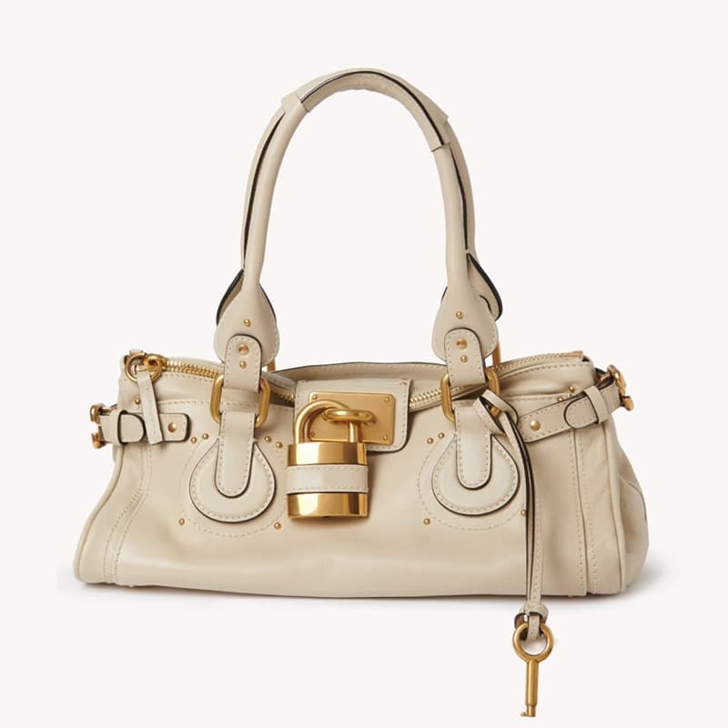 Ins Influencer 2025 New Tote Bag for Women Classic Vintage Lock Design Handbag Fashion Commuter Shoulder Bag