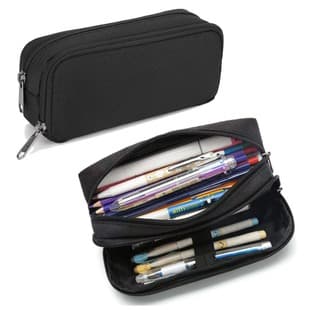 Cross-border Supply Large Capacity Korean-style Pencil Case for Elementary Students, Stationery Box, Double-layer Creative Pencil Case