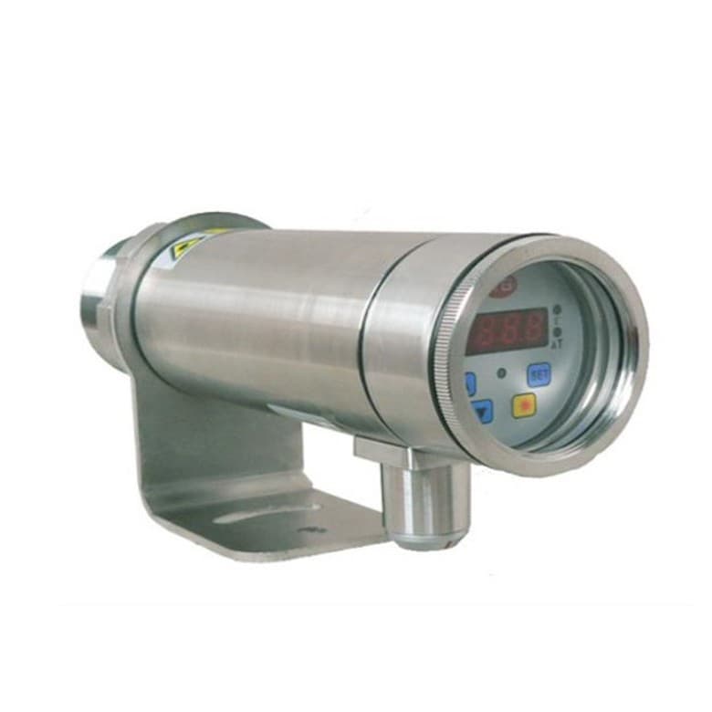 Small Target 3mm Aiming Fixed Integrated Display Infrared Thermometer Temperature Range 350°C to 3000°C