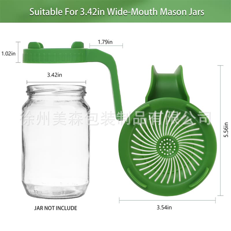 PP Food-Grade Wide-Mouth Mason Jar Colored Sprouting Lid, Best Seller for Cross-Border
