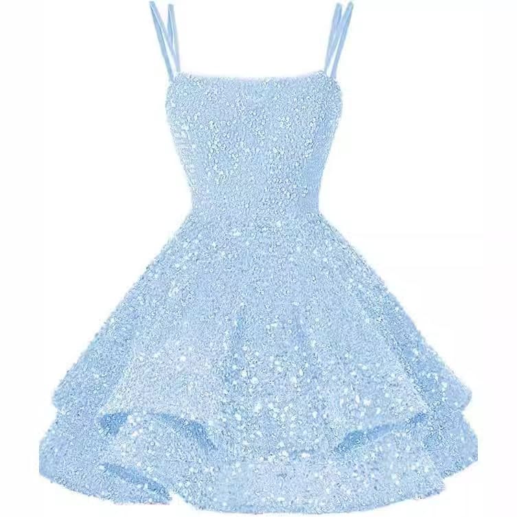 Sexy Strappy Mini Dress 2026 Summer New Fashion Trendy Cocktail Dress for Petite Women Banquet Party