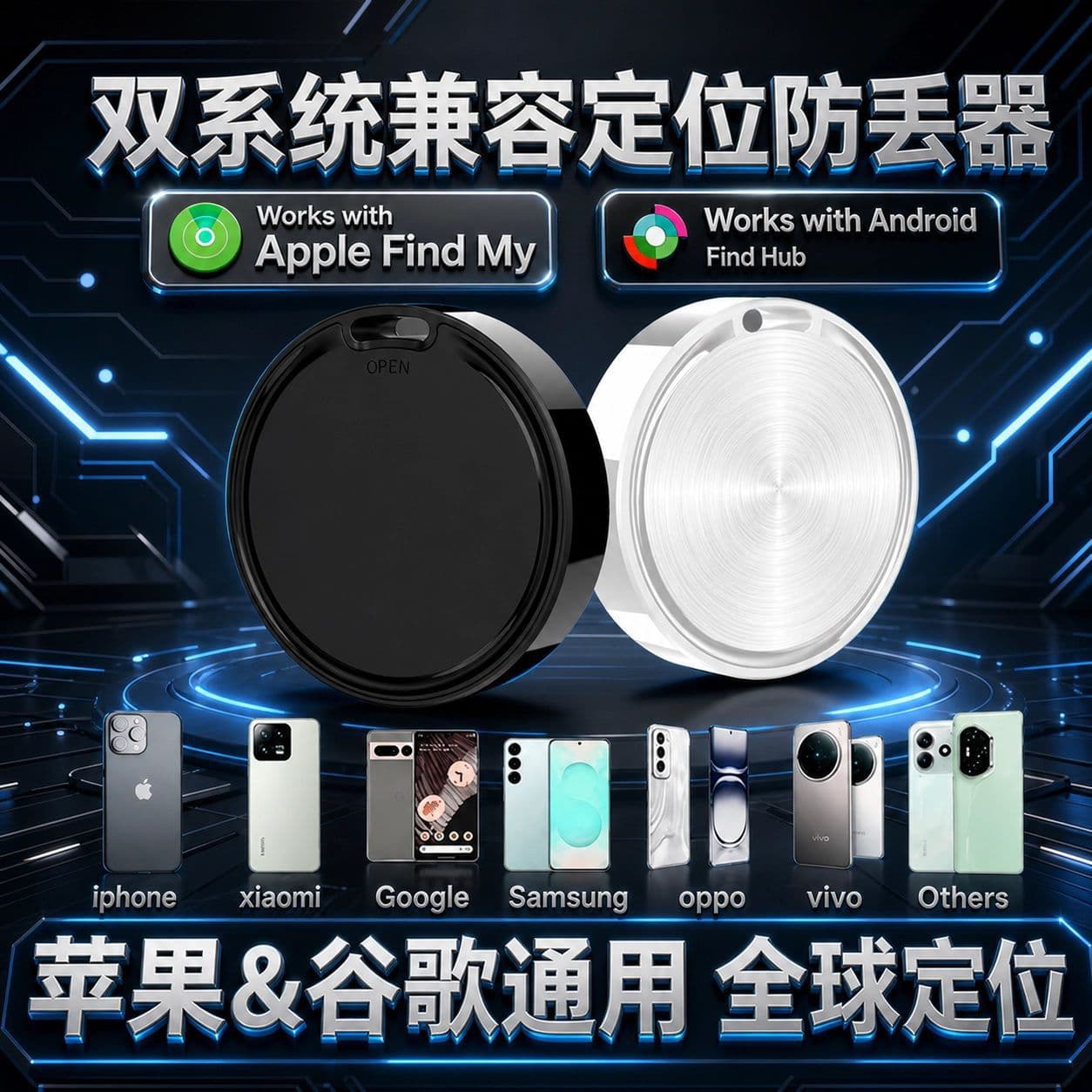 New iOS Android Dual System Tracker F8 Bluetooth Anti-Loss Device Global Positioning GPS Tracking Finder