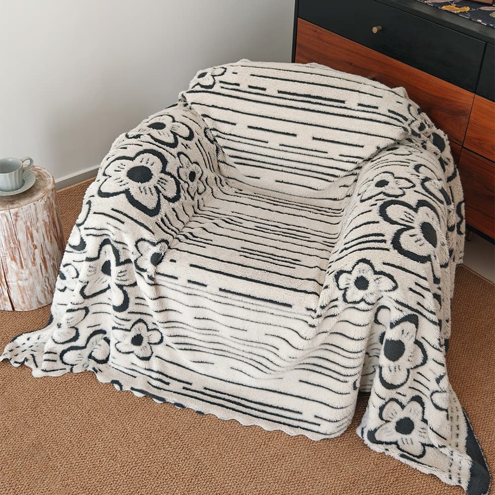 2026 new autumn and winter thickened sofa cover cloth Shu cotton velvet anti-slip all-inclusive cover cushion anti-cat scratch sofa towel