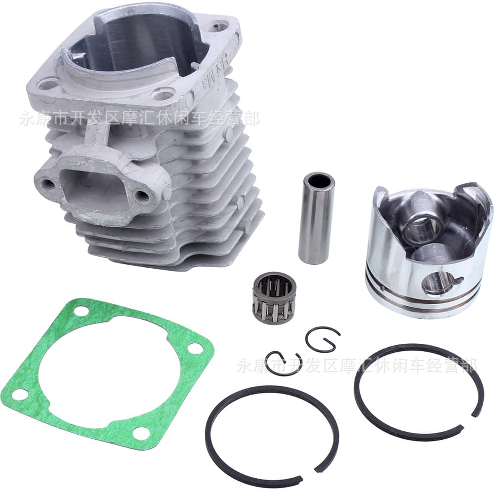 Mini motorcycle 49CC ATV off-road vehicle parts, two-stroke engine cylinder block piston ring kit.