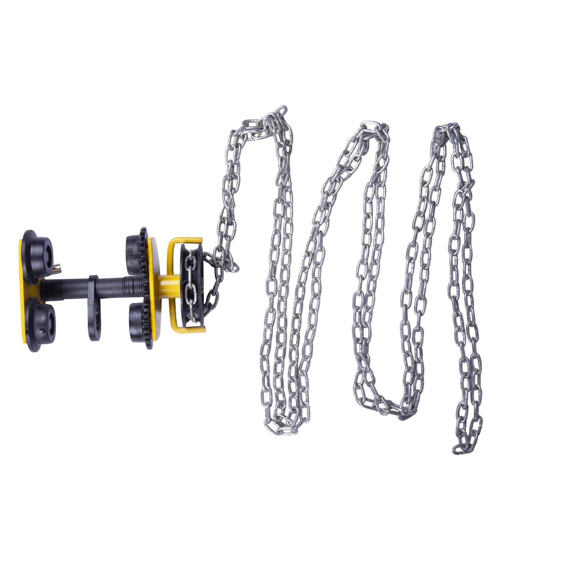 Hand Push/Pull Trolley Without Side Plate, I-Beam Track Manual Trolley, Rail Trolley Lifting Accessory
