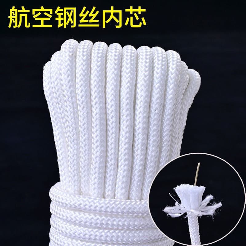 Steel Core Safety Rope for Fire Escape, High-Rise Home Emergency Rescue, Outdoor, Wear-Resistant