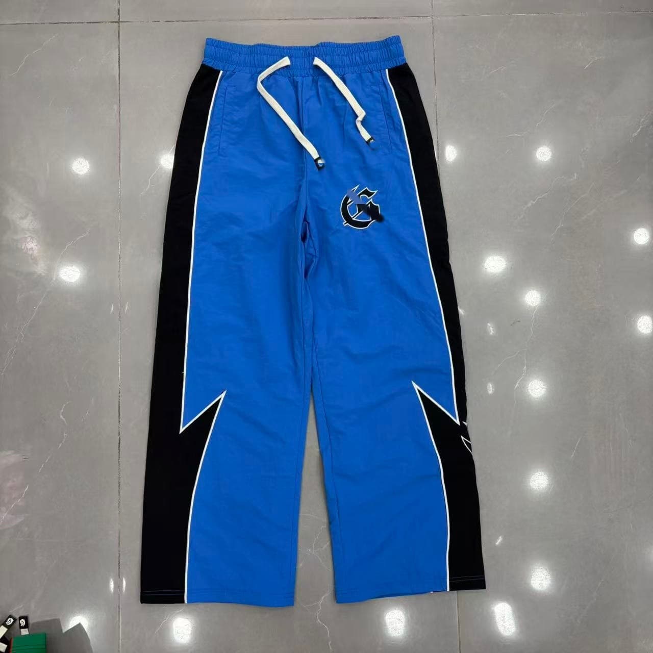 God Speed American Color-Block Embroidered Tracksuit G-Print Jacket Woven + Mesh Outerwear Pants