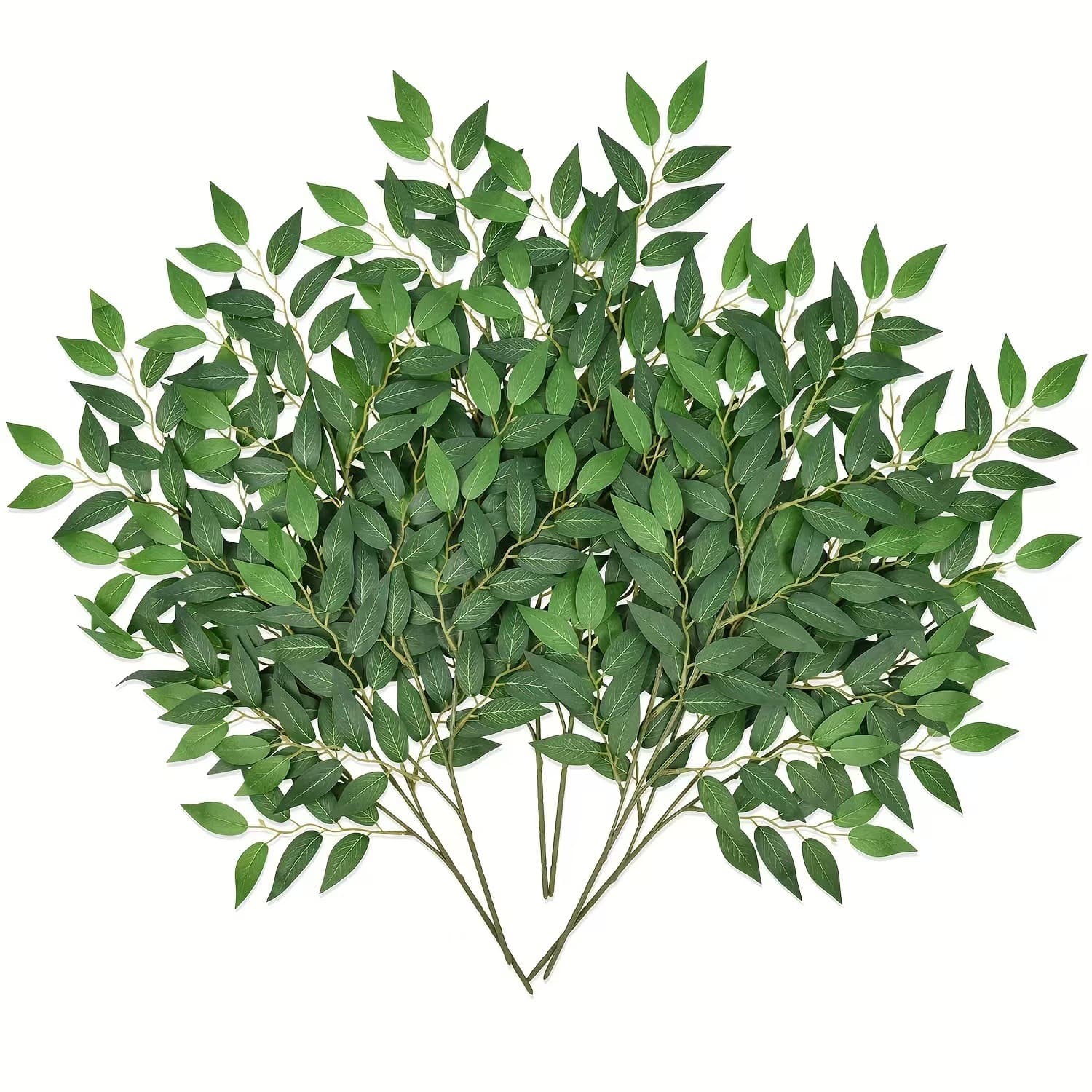 Cross-border simulated green plants, Elaeagnus leaves, willow leaves, home decoration, flower arrangements, ornaments, fake flowers, simulated leaves, wedding supplies