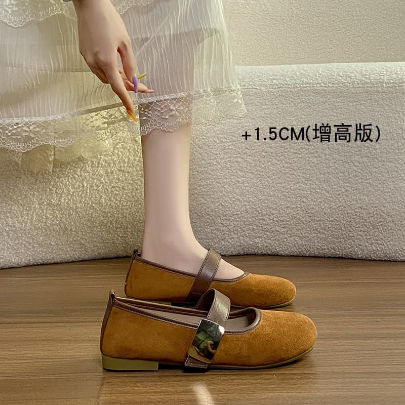 Loafers for Dresses, 2026 Birken Mary Jane Flats for Women, Boho Shoes, Shallow Mouth French Style Spring/Summer Vintage New