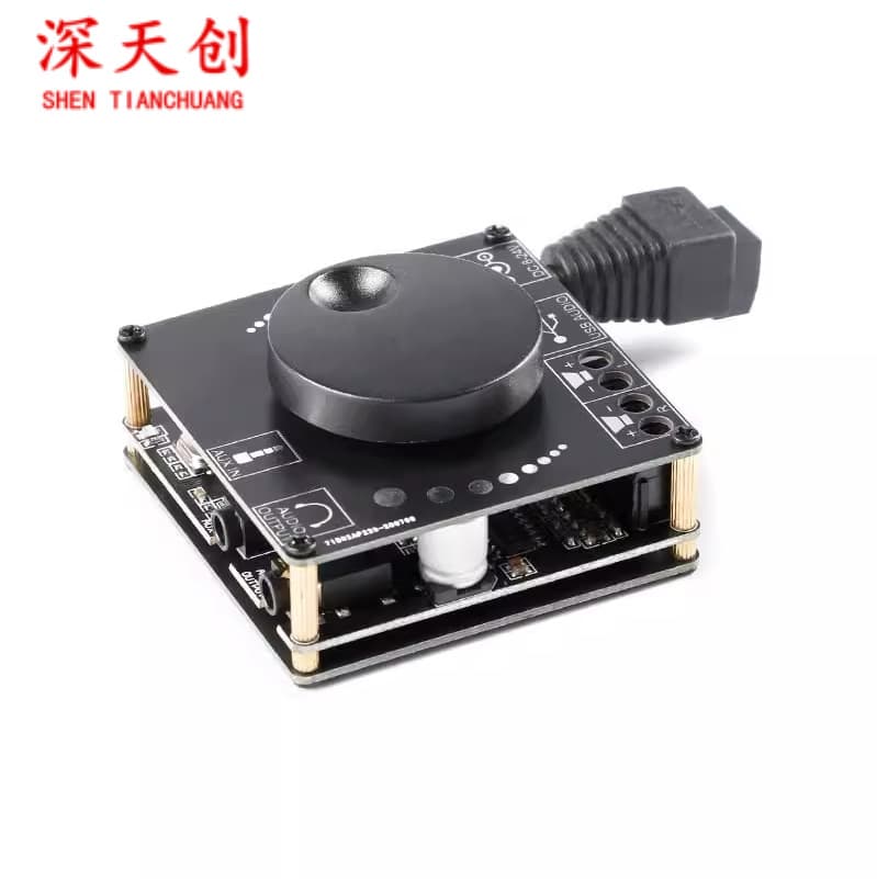 40W 50WX2 Stereo Bluetooth Digital Amplifier Board 12V/24V 2.0 Dual Channel Adjustable Switch XY-AP50L