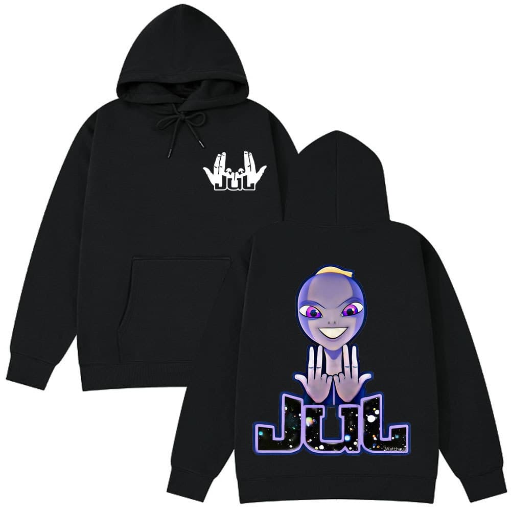 Jul French Rapper Album Merch Hoodie Men's Women's Loose Clothing Hip Hop Long Sleeve Unisex Sweatshirt