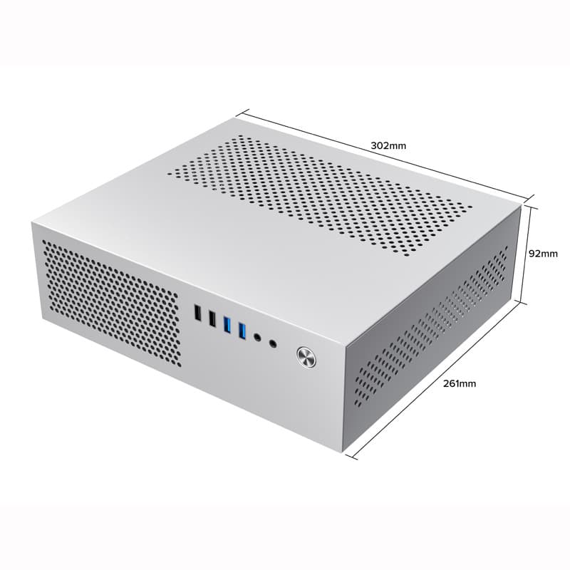 SKTC New A10 Mini Horizontal/Vertical MATX 24*24 Motherboard Small 1U PSU 7.3L HTPC Computer Case