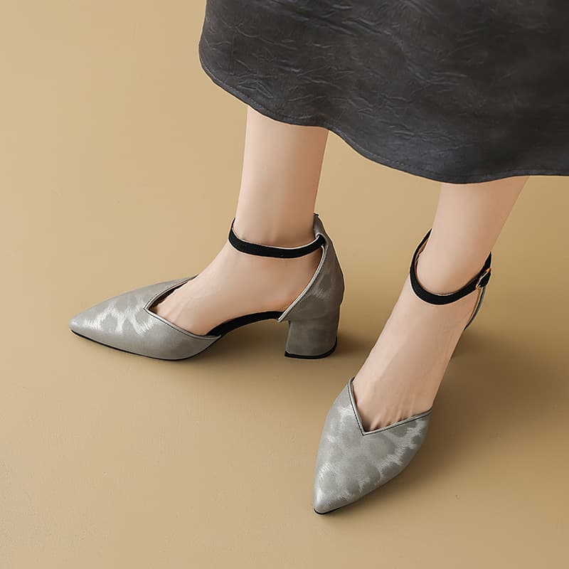 Early Spring 2025 eBay Export Elegant Pointed Toe 40-43 Large Size Zebra Print Fashion High Heel Open Toe Sandals for Women
