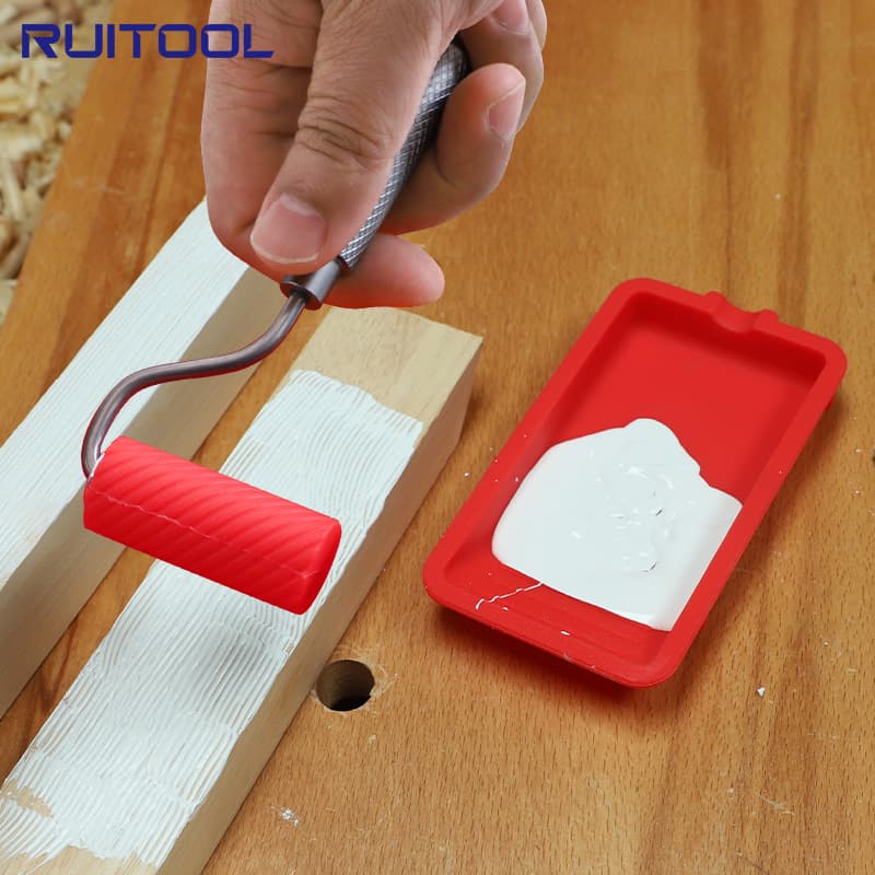 Reusable paint tray, silicone box, roller brush, silicone basin, paint tray, portable latex application tool
