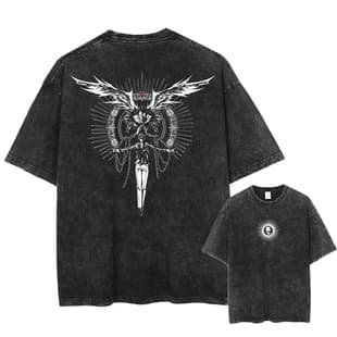 Universal Washed T-Shirt Hip Hop Street Black New Japa 2025 Clothing Men Women Harajuku Export