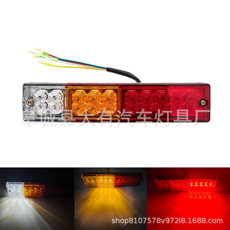 Supply Cross-Border E-commerce 12V 20LED Three-Color Tail Light 24V Three-Color Trailer Tail Light Truck Light Truck Tail Light