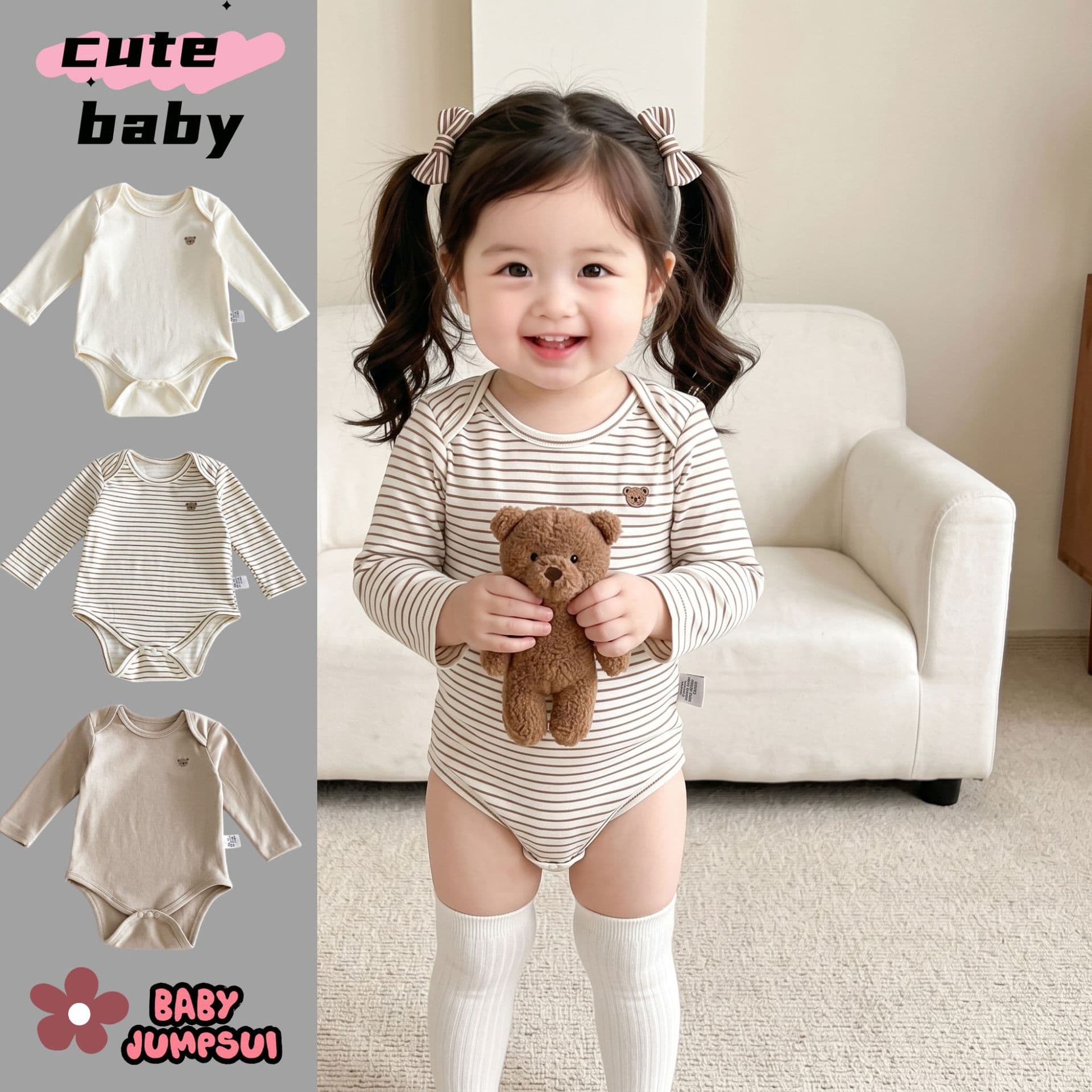 2026 Baby Bodysuit for Boys and Girls, Spring/Autumn Style, Pure Cotton Newborn Bodysuit, Triangle Bodysuit