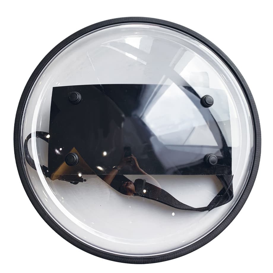 Factory Direct Security Round Anti-Riot Shield, Transparent PC Protective Shield, Bank and School Security Equipment
