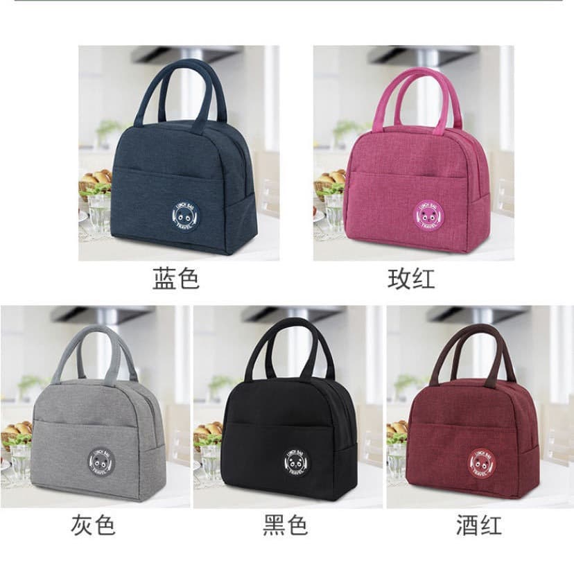 Portable Insulated Lunch Bag Thermal Food Carrier Cooler Bag Thickened Lunch Box Bag