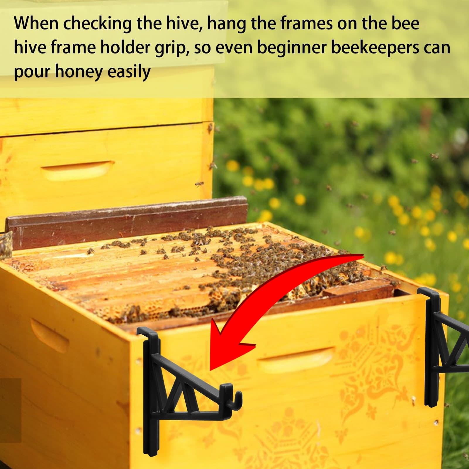 Cross-border New Beekeeping Hive Stand Beehive Frame Extension Bracket Clip Beekeeping Hive Frame Holder