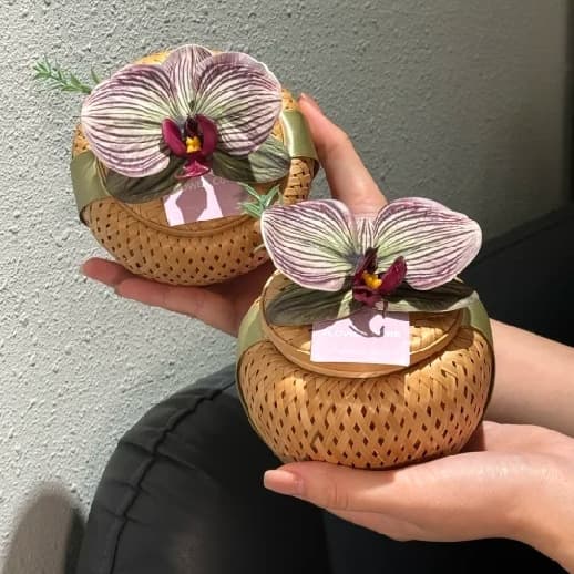 New Chinese Style Phalaenopsis Wedding Candy Box 2025 New Niche Wedding Souvenir Engagement Certificate Candy Box Empty