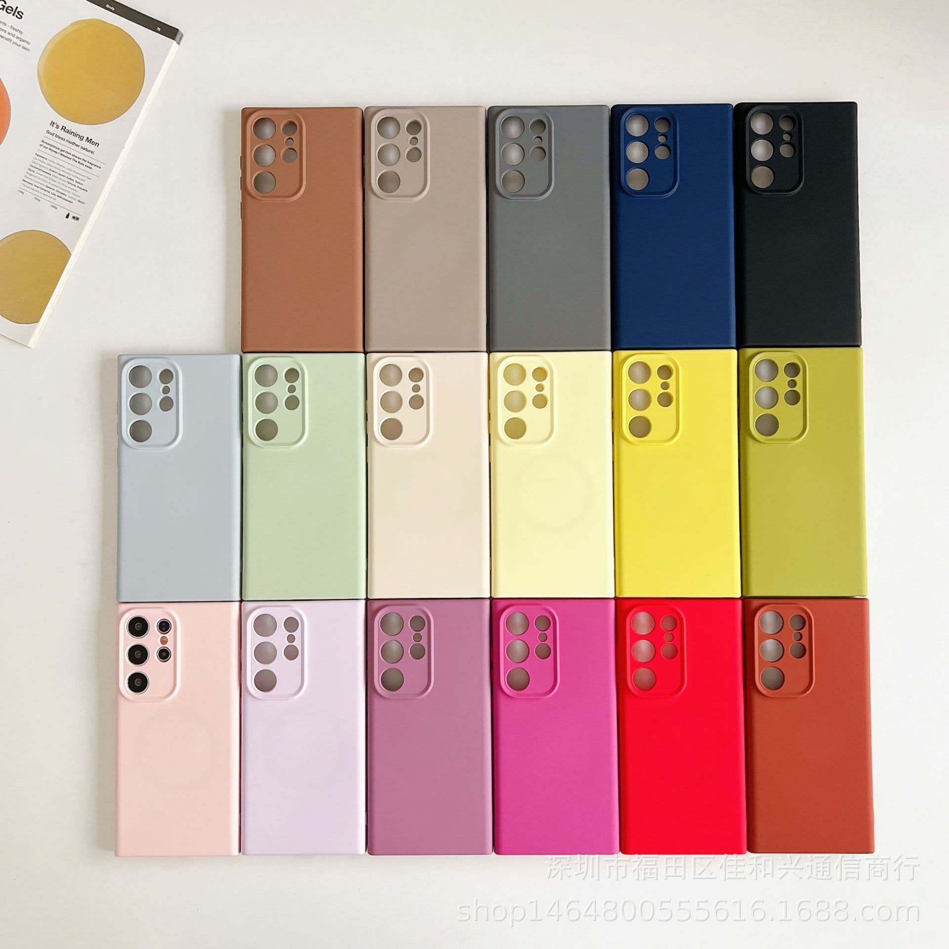 Magsafe Magnetic Charging Is Suitable for Samsung S25 Ultra Phone Case and Samsung S26 Liquid Silicone Protective Case