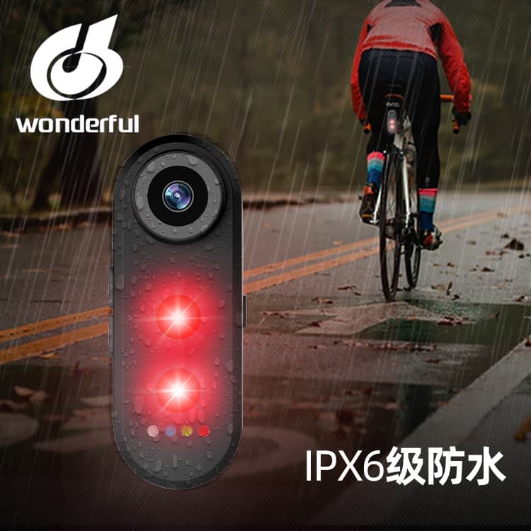4K Anti-Shake Bike Recorder Smart Brake Taillight Outdoor Cycling Waterproof Camera Bicycle Warning Light