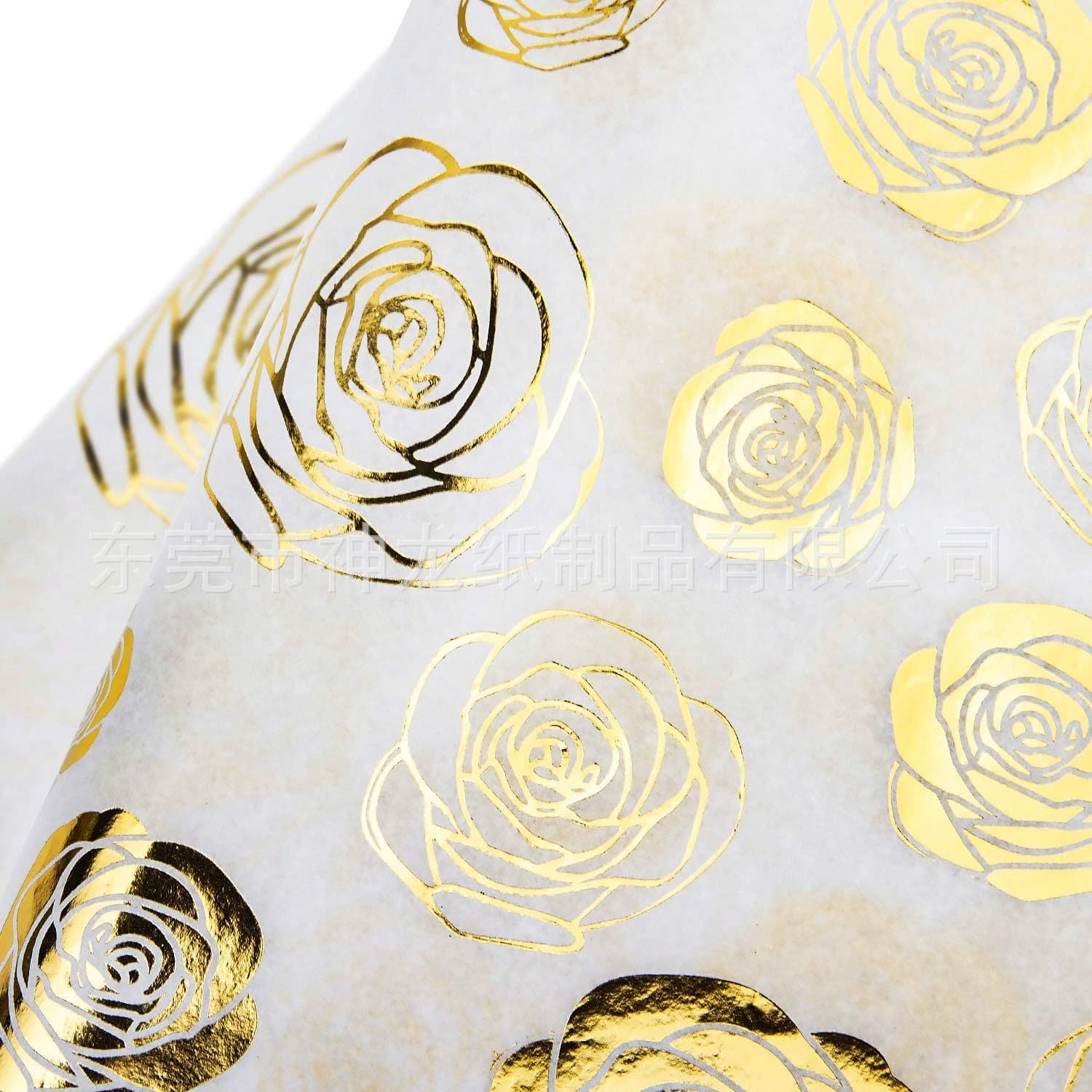 Hot stamping copy paper printing wrapping paper for birthday and holiday gifts, yellow kraft paper coated paper wrapping paper customization