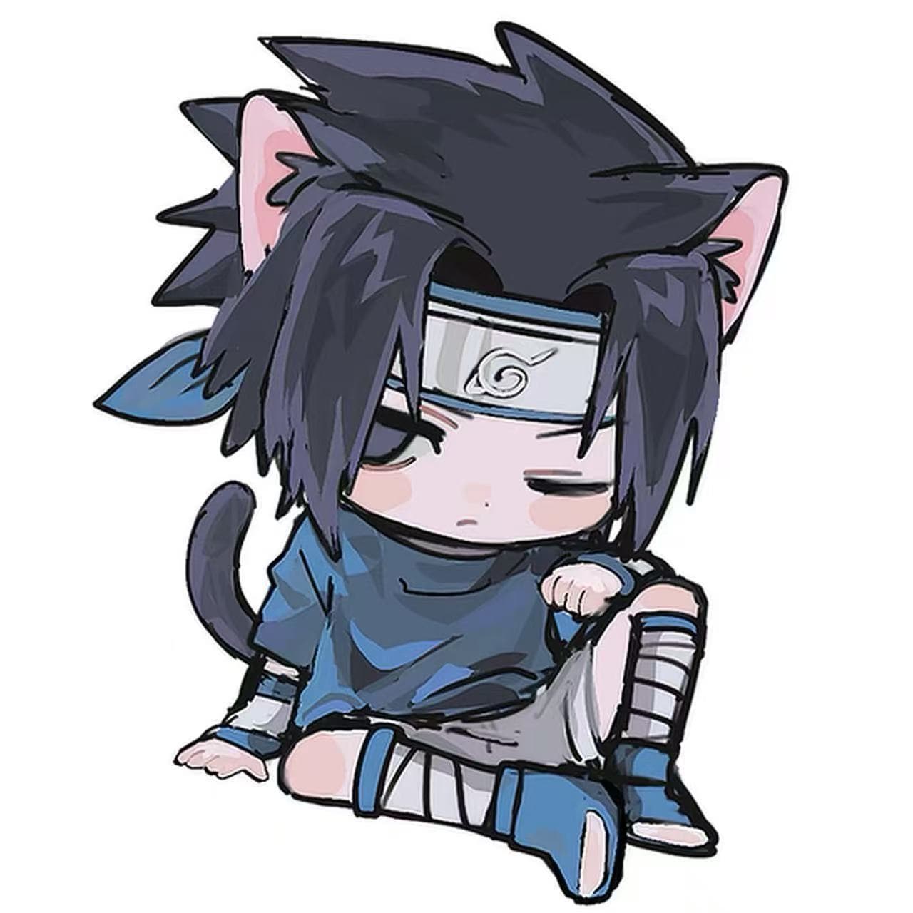 Naruto Character Standee Display - Uchiha Madara, Obito, Shisui, Sasuke - Ins Style Cartoon Q Version DIY Gift for Tanabata