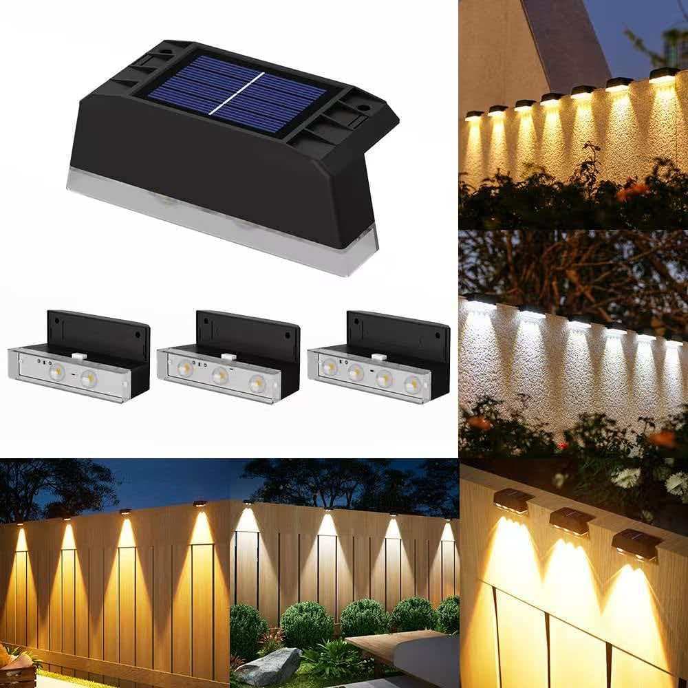 2026 New Solar Step Light, Home Garden Decorative Rainproof Stair Step Light, Wall Light, Railing Light